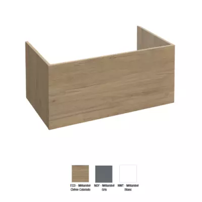 Socle TOLBIAC pour meuble 80cm - Finition m�lamin� (3 coloris au choix) - JACOB DELAFON