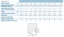 2 portes pivotantes Smart Design 2P 100cm verre transparent profilés Blanc  - KINEDO Réf. PA90226BTNE