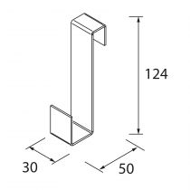 Accessoire LLOYD Patère Blanc mat - SALGAR Réf. 97658