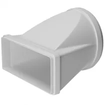 Adaptateur de rectangulaire &agrave; rond 220x90 mm - SMEG Elite R&eacute;f. RRA90