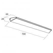 Applique led 10W BOREAL 70 cm - SALGAR Réf. 84124