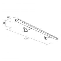 Applique led 15W Pandora 100cm - SALGAR Réf. 24549