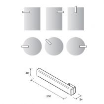 Applique led 5W JUDI 25cm à l\'unité - SALGAR Réf. 97640