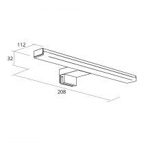 Applique led 5W Pandora 208 - SALGAR Réf. 24548