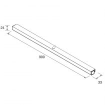 Applique Optimus 900 Chrome - SALGAR Réf. 103348