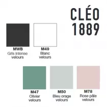 Appliques LED 2,5W Cl&eacute;o 1889 &Oslash;9cm (5 finitions au choix) - Jacob Delafon R&eacute;f. EB729-XX