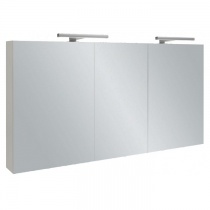 Armoire de toilette 110cm 3 portes avec éclairage Led intérieur basalte - JACOB DELAFON Réf. EB1367