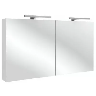 Armoire de toilette 120cm 2 portes avec �clairage Led int�rieur basalte - JACOB DELAFON R�f. EB1368