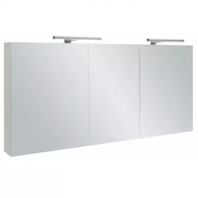 Armoire de toilette 140cm 3 portes avec �clairage Led int�rieur basalte - JACOB DELAFON R�f. EB1370-N23