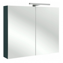 Armoire de toilette 70cm 2 portes avec éclairage Led intérieur basalte - JACOB DELAFON Réf. EB1363