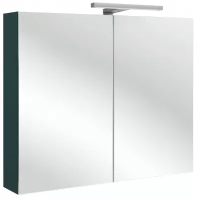 Armoire de toilette 80cm 2 portes avec �clairage Led int�rieur basalte - JACOB DELAFON R�f. EB1364-N23
