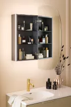 Armoire de toilette Bastille 65x92cm grande porte &agrave; gauche - JACOB DELAFON R&eacute;f. EB2234G-NF