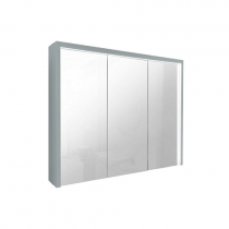 Armoire de toilette Bella 80cm LED 27,21W 3 portes miroir / Laque au choix - DECOTEC Réf. 1309301