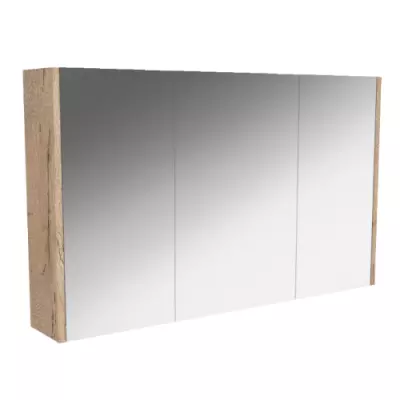 Armoire de toilette Courtoisie 120cm 3 portes D�cor bois  - DECOTEC R�f. 1309532