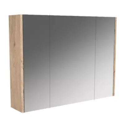 Armoire de toilette Courtoisie 80cm 1 porte d�cor Bois - DECOTEC R�f. 1309512