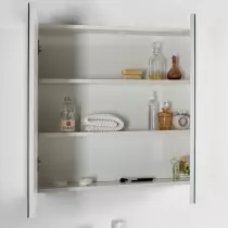 Armoire de toilette Fidji 80cm laqué Blanc brillant - OZE Réf. FIDJI800B