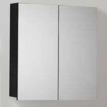 Armoire de toilette Fidji 80cm Noir mat - OZE Réf. FIDJI800NM