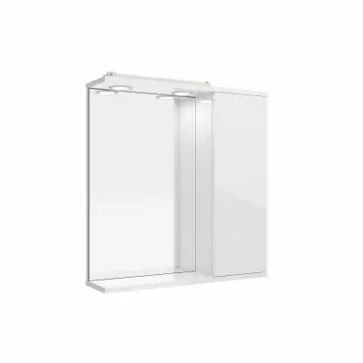 Armoire de toilette Loira Led 60x66cm 1 porte Blanc brillant - SALGAR  R�f. 97367