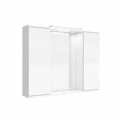 Armoire de toilette Loira Led 80x65cm 2 portes miroir - SALGAR R�f. 97366