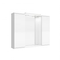 Armoire de toilette Loira Led 80x65cm 2 portes miroir - SALGAR Réf. 97366