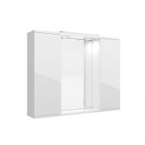 Armoire de toilette Loira Led 80x66cm 2 portes Blanc brillant - SALGAR Réf. 97368