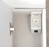 Armoire de toilette Nika Combibox 100x61.5cm Gris métallique 2 portes miroir - ROYO Réf. 120365