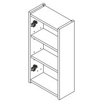 Armoire Infinity 30 cm 1 porte Blanc brillant - SALGAR Réf. 106299