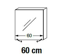 ARM.TOILETTE FLY BOX L:600 GAUCHE MELAMINE - SANIJURA Réf. 934201