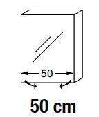 ARM.TOILETTE GLOSSY BOX L:500 GAUCHE / 2C LAQUES 650X134.5 - SANIJURA Réf. 934311