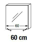 ARM.TOILETTE GLOSSY BOX L:600 GAUCHE / 2C LAQUES 650X134.5 - SANIJURA Réf. 934301