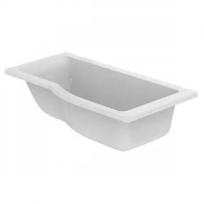 Baignoire bain-douche asym�trique Connect 150x80cm droite Blanc - PORCHER R�f. T362401