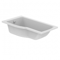 Baignoire bain-douche asymétrique Connect 150x80cm gauche Blanc - PORCHER Réf. T362501