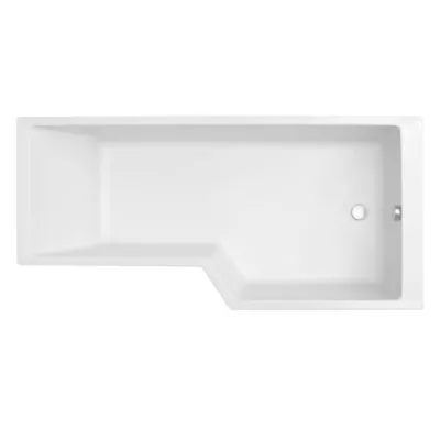 Baignoire bain-douche Neo (seule) 160 x 90/70 acrylique version droite Blanc mat - Jacob Delafon R�f. E6D000R-WPM