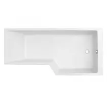 Baignoire bain-douche Neo (seule) 160 x 90/70 acrylique version droite Blanc mat - Jacob Delafon R&eacute;f. E6D000R-WPM