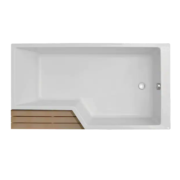 Marche pied pour baignoire JACOB DELAFON 80 cm Bois