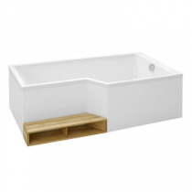 Baignoire bain-douche Neo 170 x 90/70 acrylique version droite Blanc - JACOB DELAFON Réf. E6D002R-00