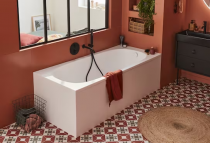 Baignoire Bastille 160x70cm avec pieds Blanc mat - Jacob Delafon Réf. E6D210-WPM