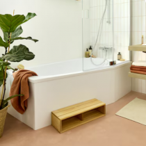 Baignoire Bastille bain-douche 170x90/60 cm version droite blanc brillant - JACOB DELAFON Réf. E6D214R-00