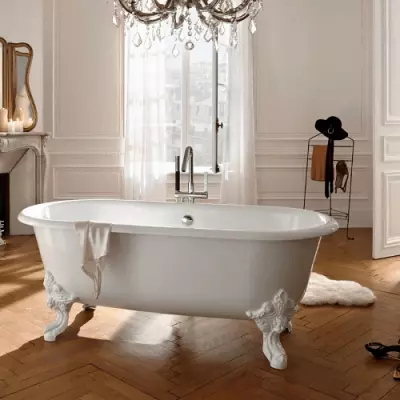 Baignoire fonte Cl�o 1889 175x80cm Blanc brillant (pieds en option) - Jacob Delafon R�f. E2901N-00