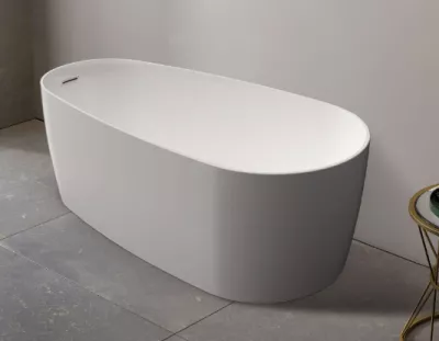 BAIGNOIRE ILOT / NAIADE / 170x80 / Acrylique blanc brillant - Atelier du Bain R�f. NAIA170X80ABB
