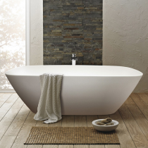 Baignoire îlot Andros 170x76cm Solid Surface Blanc - O\'DESIGN Réf. ANDROS