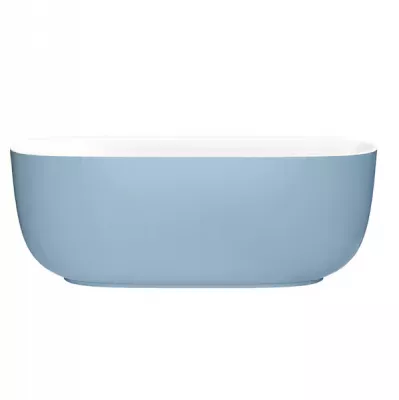 Baignoire �lot Bastille acrylique 170x80cm avec vidage inclus Laqu� Aigue marine satin�e - JACOB DELAFON R�f. E6D511-S50