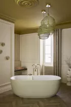 Baignoire &icirc;lot Bastille acrylique 170x80cm avec vidage inclus Laqu&eacute; Argile satin&eacute;e - JACOB DELAFON R&eacute;f. E6D511-F84