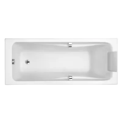 Baignoire rectangulaire Od�on Up 180x90cm Min�racryl� blanc brillant avec poign�es & repose-t�te - JACOB DELAFON R�f. E6058-00