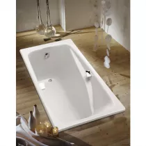 Baignoire rectangulaire Repos 170x80cm fonte &eacute;maill&eacute;e avec fond antid&eacute;rapant - JACOB DELAFON R&eacute;f. E2915-00