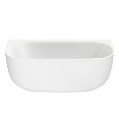 Baignoire semi-�lot Bastille acrylique 170x80cm avec vidage inclus Blanc mat - JACOB DELAFON R�f. E6D512-WPM