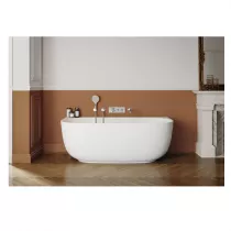 Baignoire semi-&icirc;lot Bastille acrylique 170x80cm avec vidage inclus Blanc mat - JACOB DELAFON R&eacute;f. E6D512-WPM