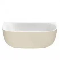 Baignoire semi-&icirc;lot Bastille acrylique 170x80cm avec vidage inclus Laqu&eacute; Argile satin&eacute;e - JACOB DELAFON R&eacute;f. E6D512-F84