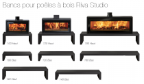 Banc Riva l100 x h25 x p42cm - STOVAX Réf. RVACLB100BHT