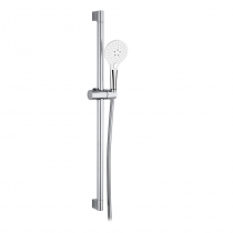 Barre de douche Key avec douchette Snow Chromé/blanc - GRB Réf. 05035002